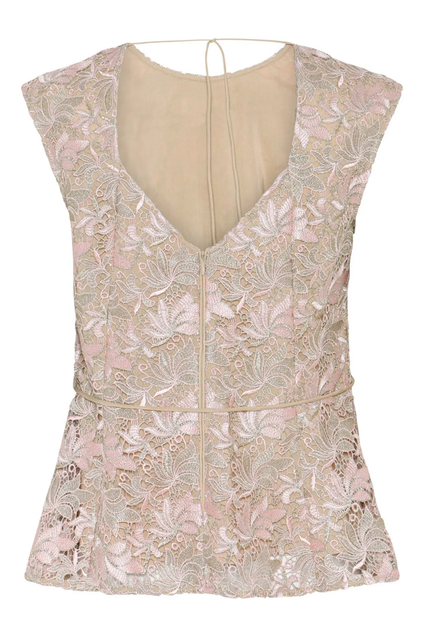 AdonidaBBOriia blouse Rose Gold flower BBW4862