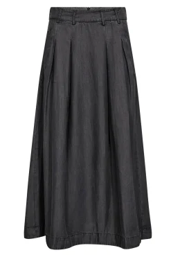 AnyaCC Denim Pleat Skirt 96Black 34181