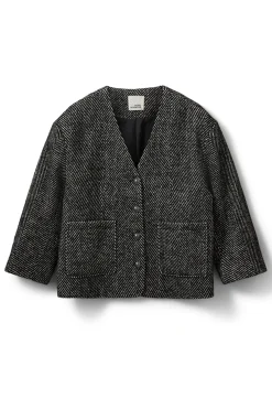 AURELIESW JACKET 0142 Off White Black S254175