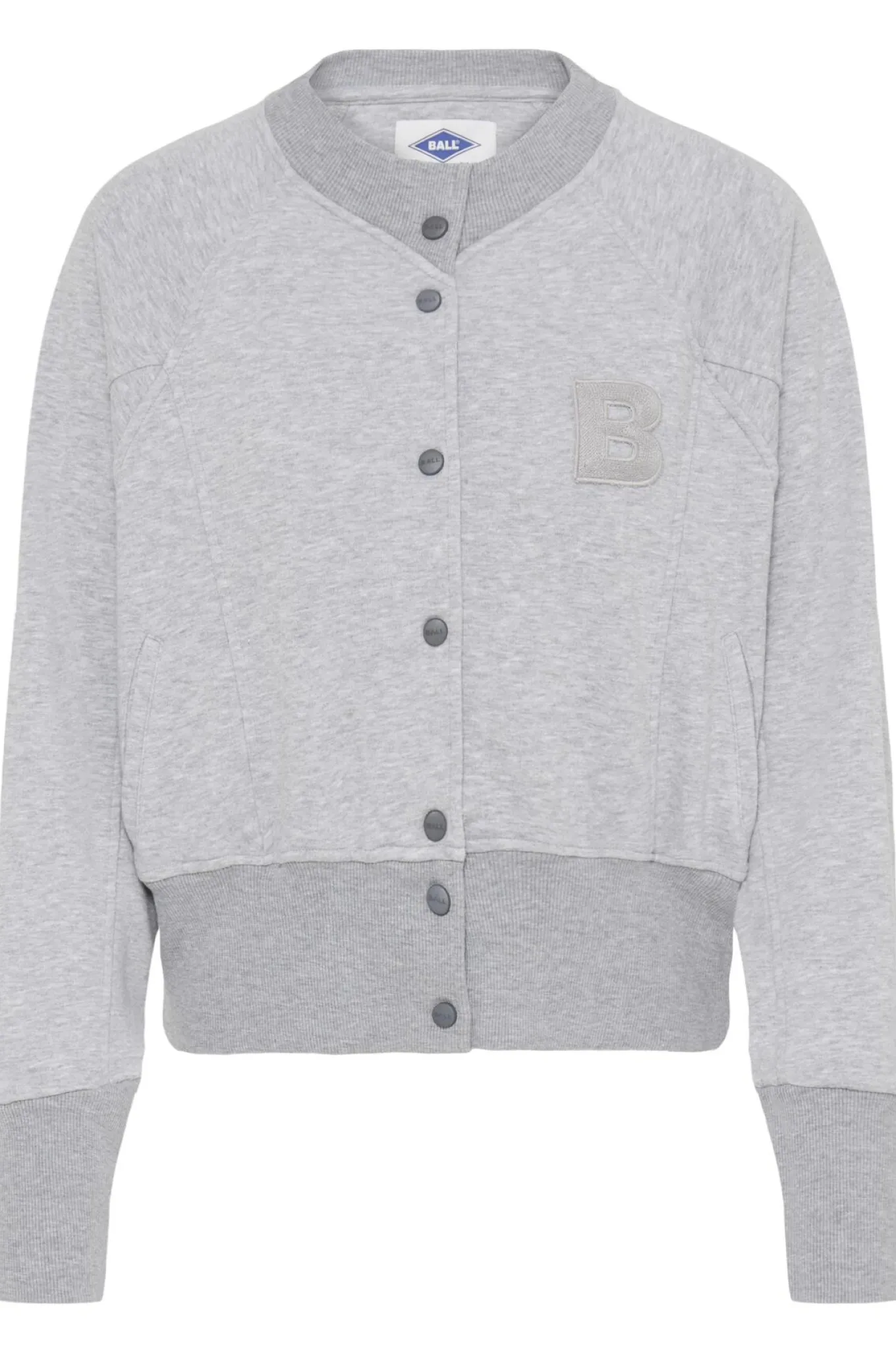 BAALBERTA SWEAT CARDIGAN MEDIUM GRAY MELANGE 90000593 50408097