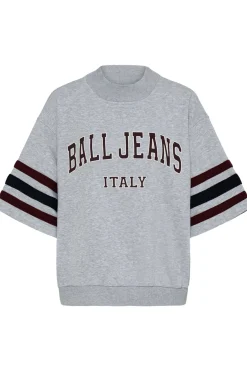 BAARIAN SS SWEAT MEDIUM GRAY MELANGE 90000593 50408100