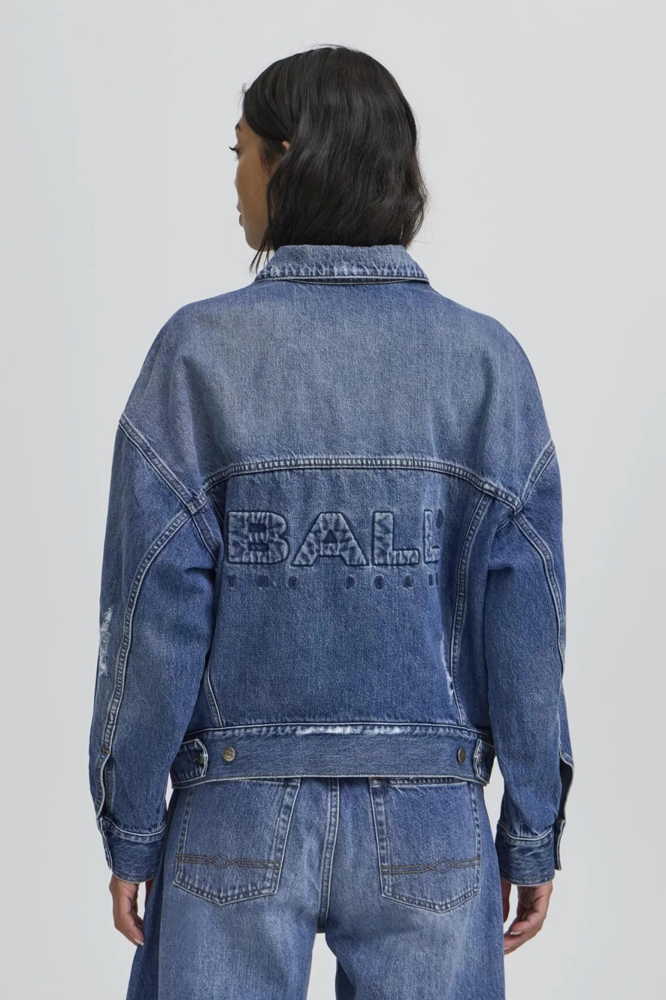 BACAMMIE DENIM JACKET MEDUIM BLUE WASH 50405311