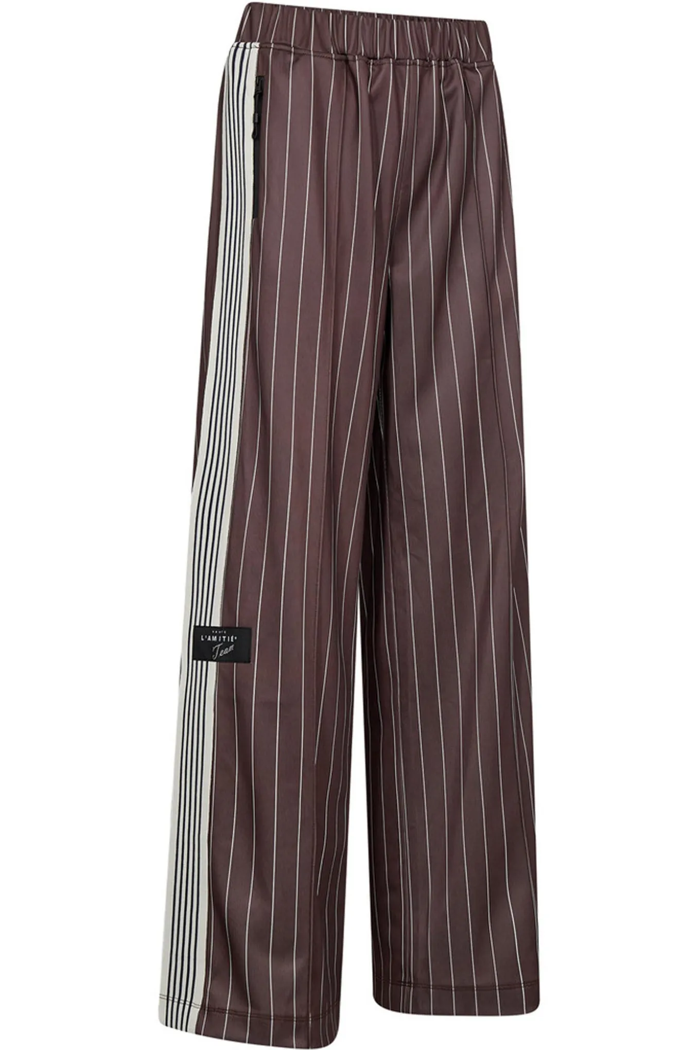 Baggy Pin Stripe Track Tall Pa Mocca HL10578