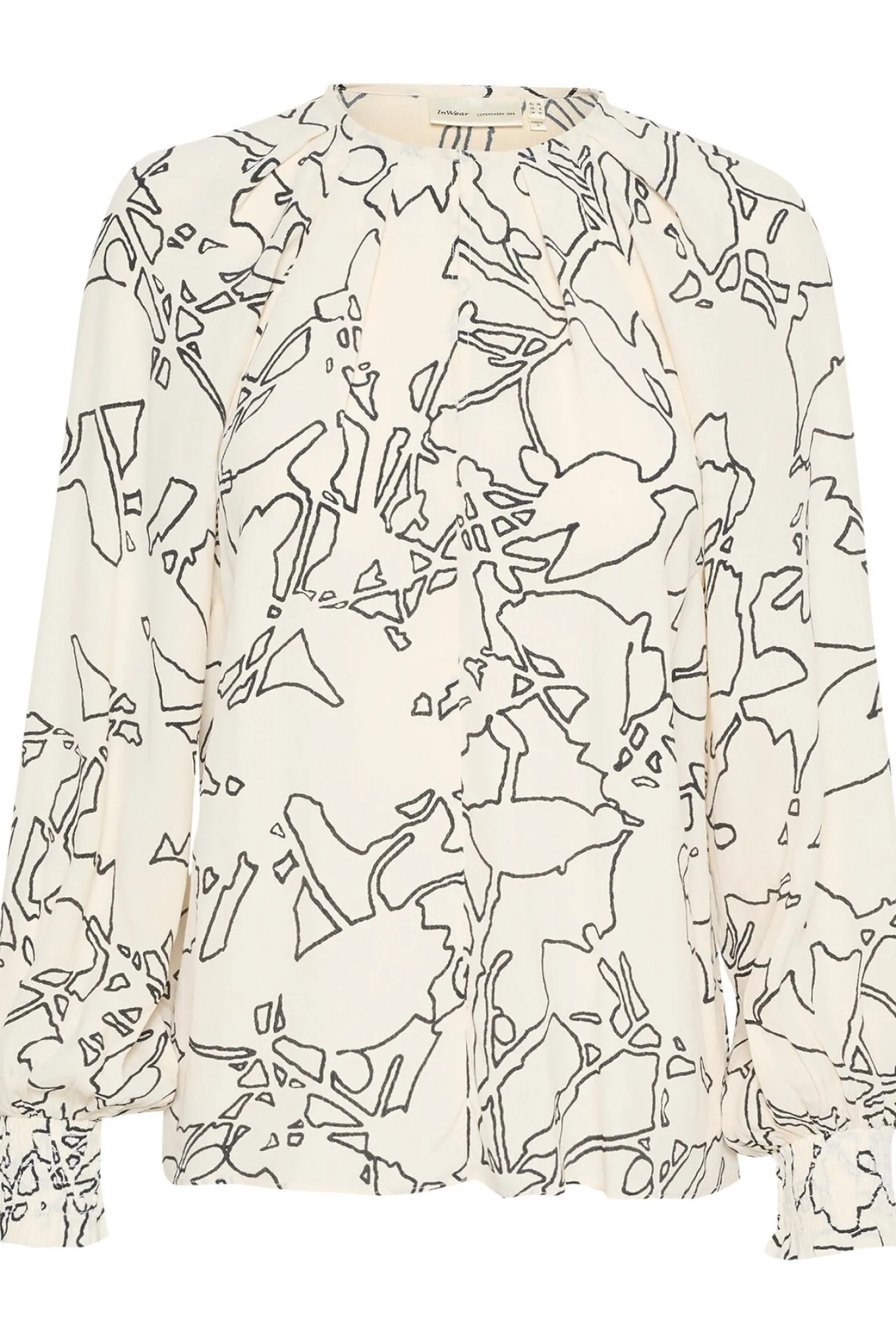 BaitiIW Blouse Noncolor Silhuette Lines 30109420