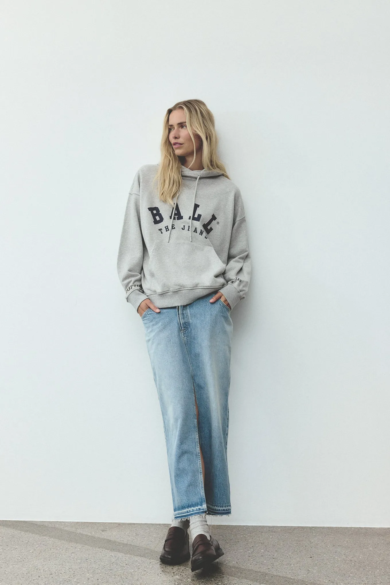 BAMALDINI HOODIE Medium Grey Melange 50405126