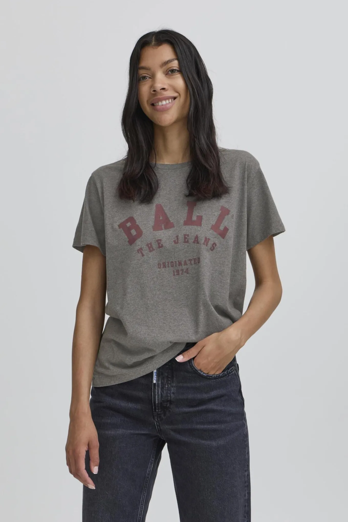BAMALDINI TSHIRT Dark grey melange 50405122
