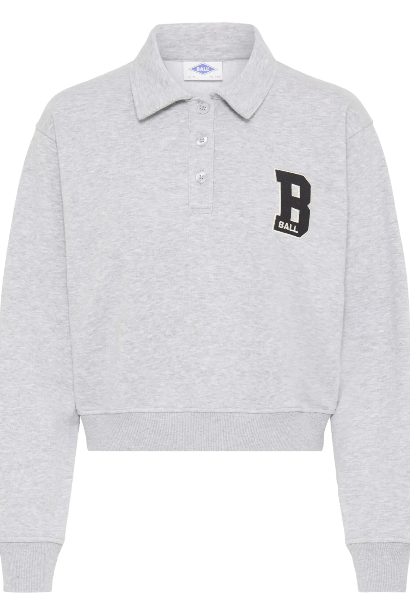 BARIVA POLO SWEAT MEDIUM GRAY MELANGE 90000593 50408098