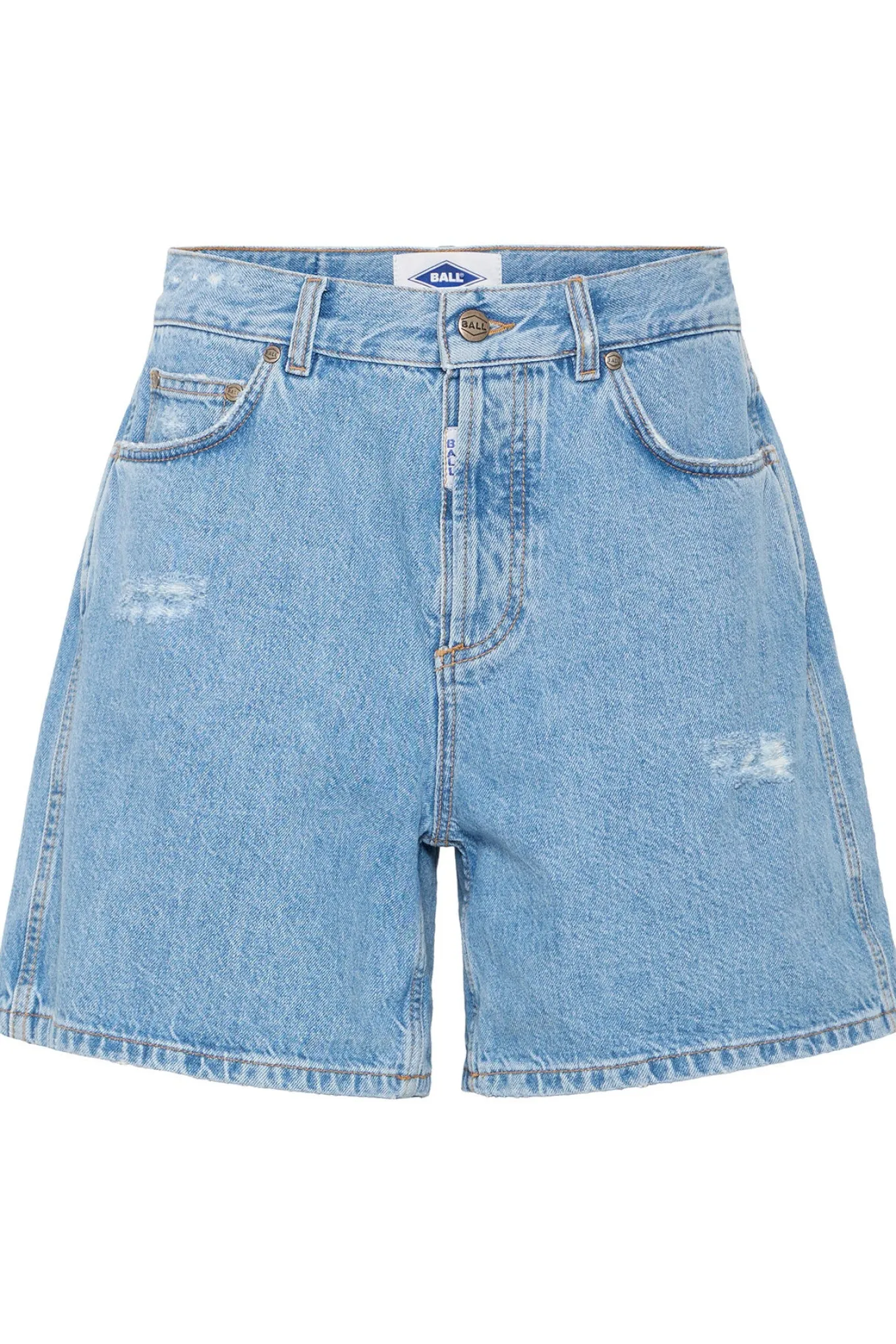 BASERRE DENIM SHORTS Light Blue Denim 50405171