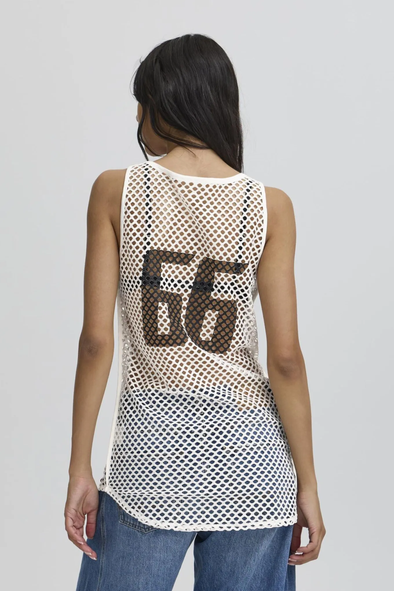 BAVALIENZO MESH TANKTOP Blanc de Blanc 50405304