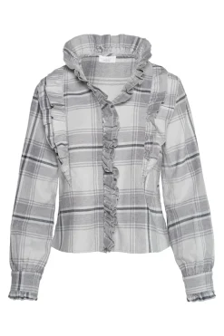 BEATRICE Blouse 9601Grey Check 2530190243