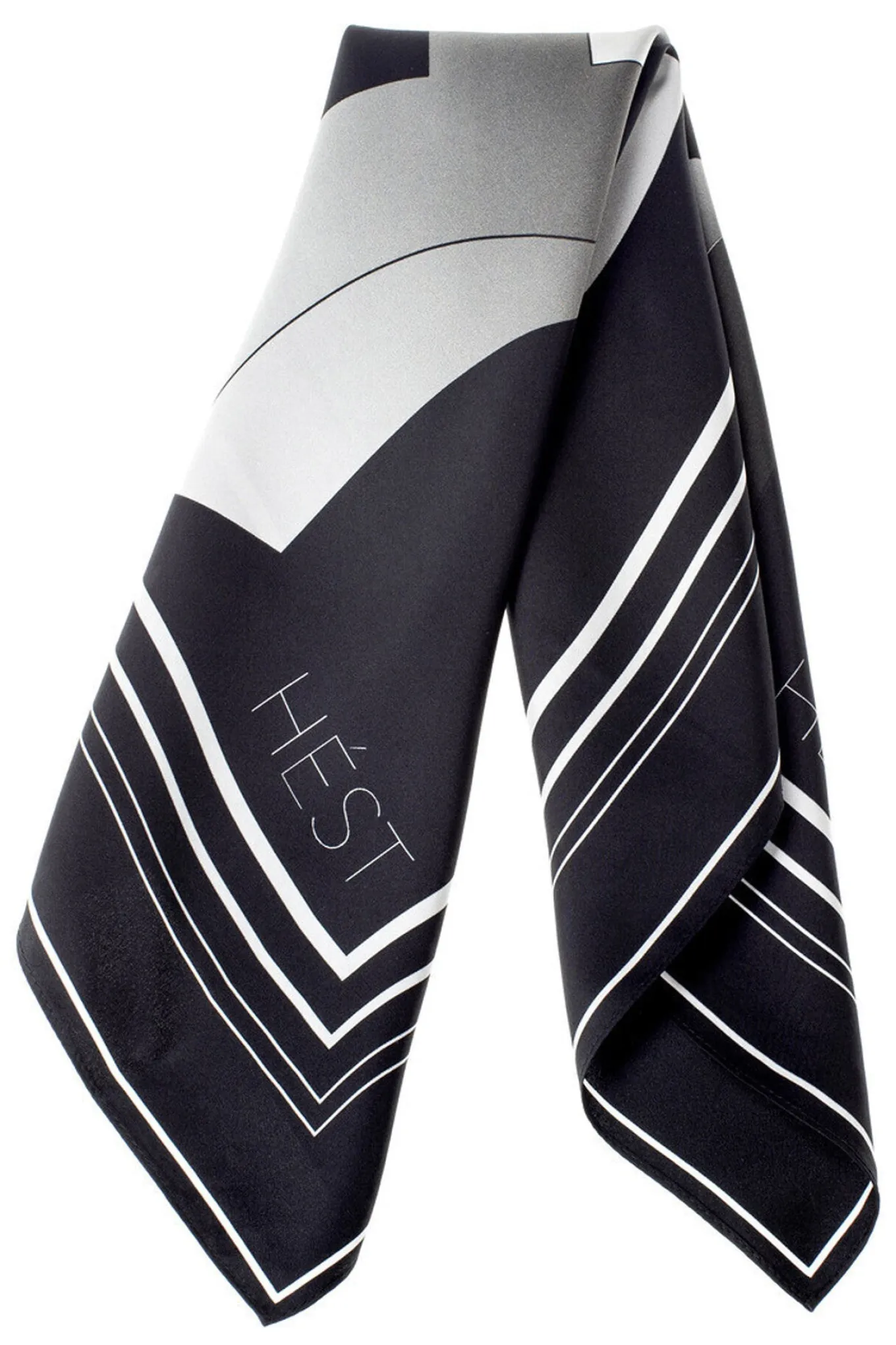 BILBAO Silk Scarf Small 999 Black 2430330181