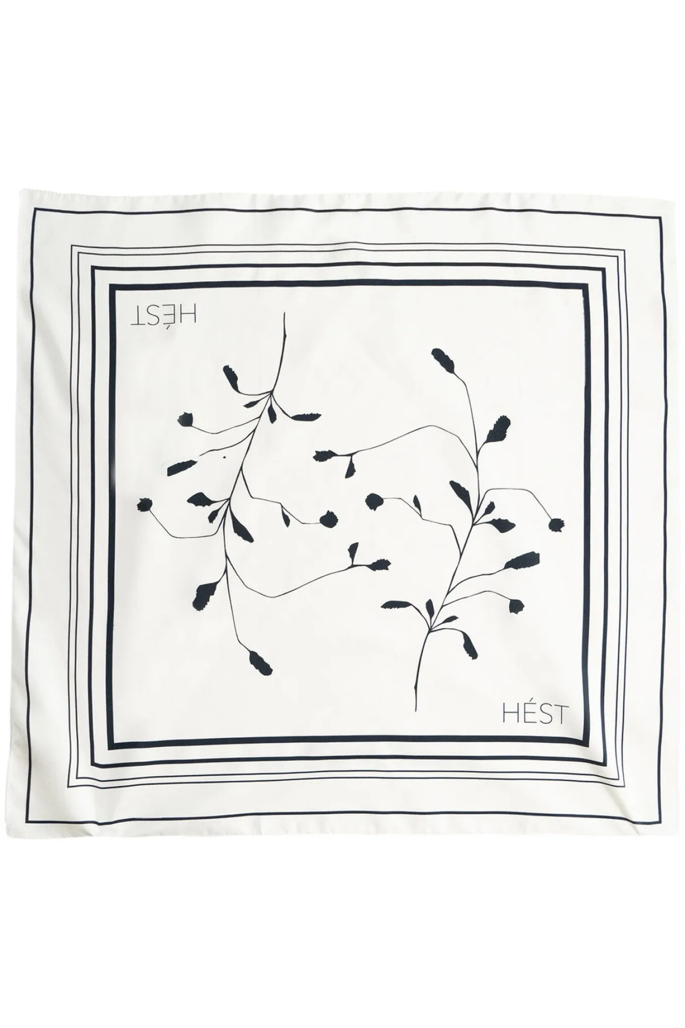 BLACK TWIG Scarf Large 0003 White Alyssum 2510330219