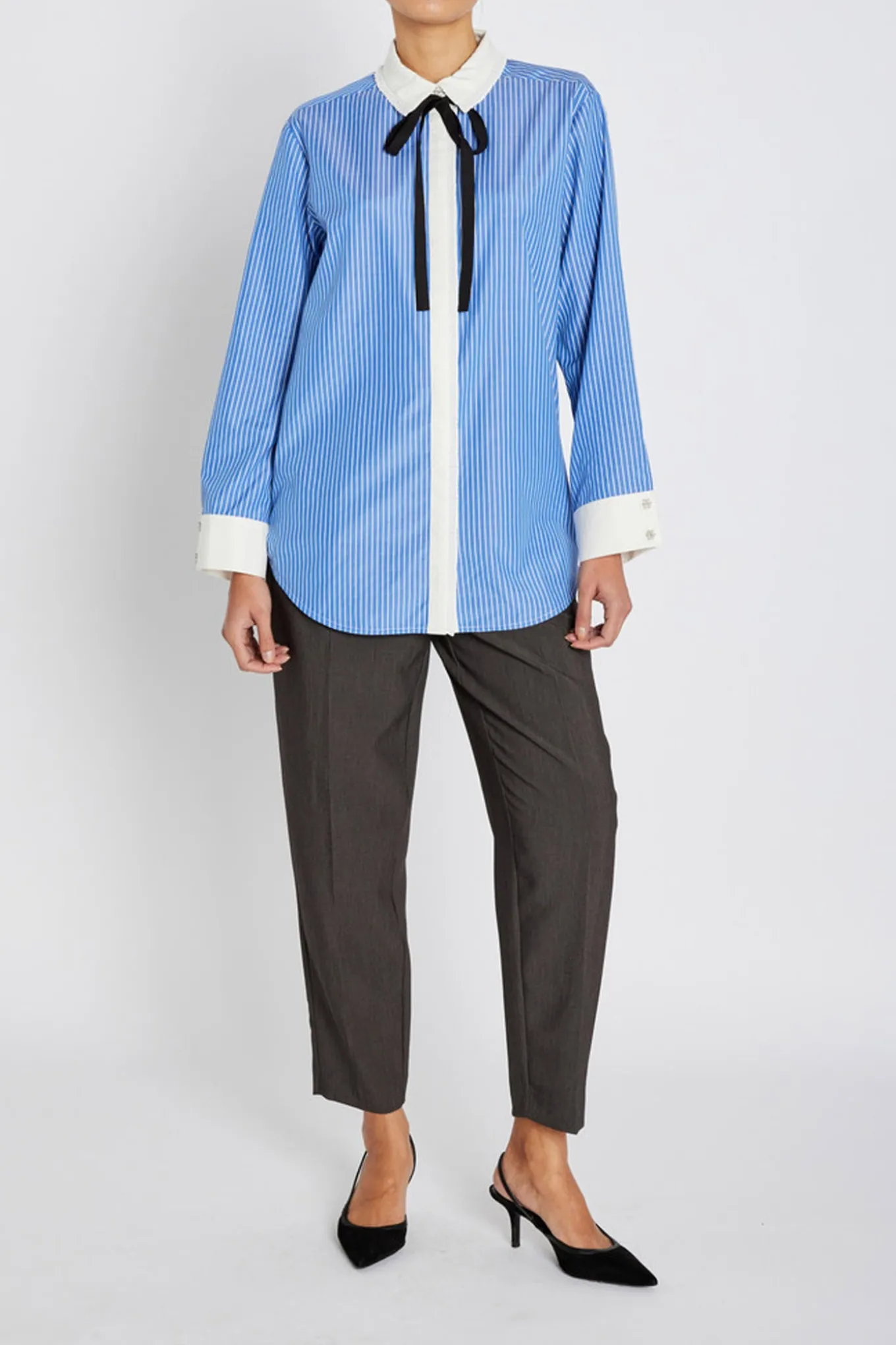 BorassusBBZiana shirt Dark Blue Stripe BBW4872