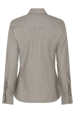 BoxelderBBFuju shirt Pinstripe w sequins BBW4729