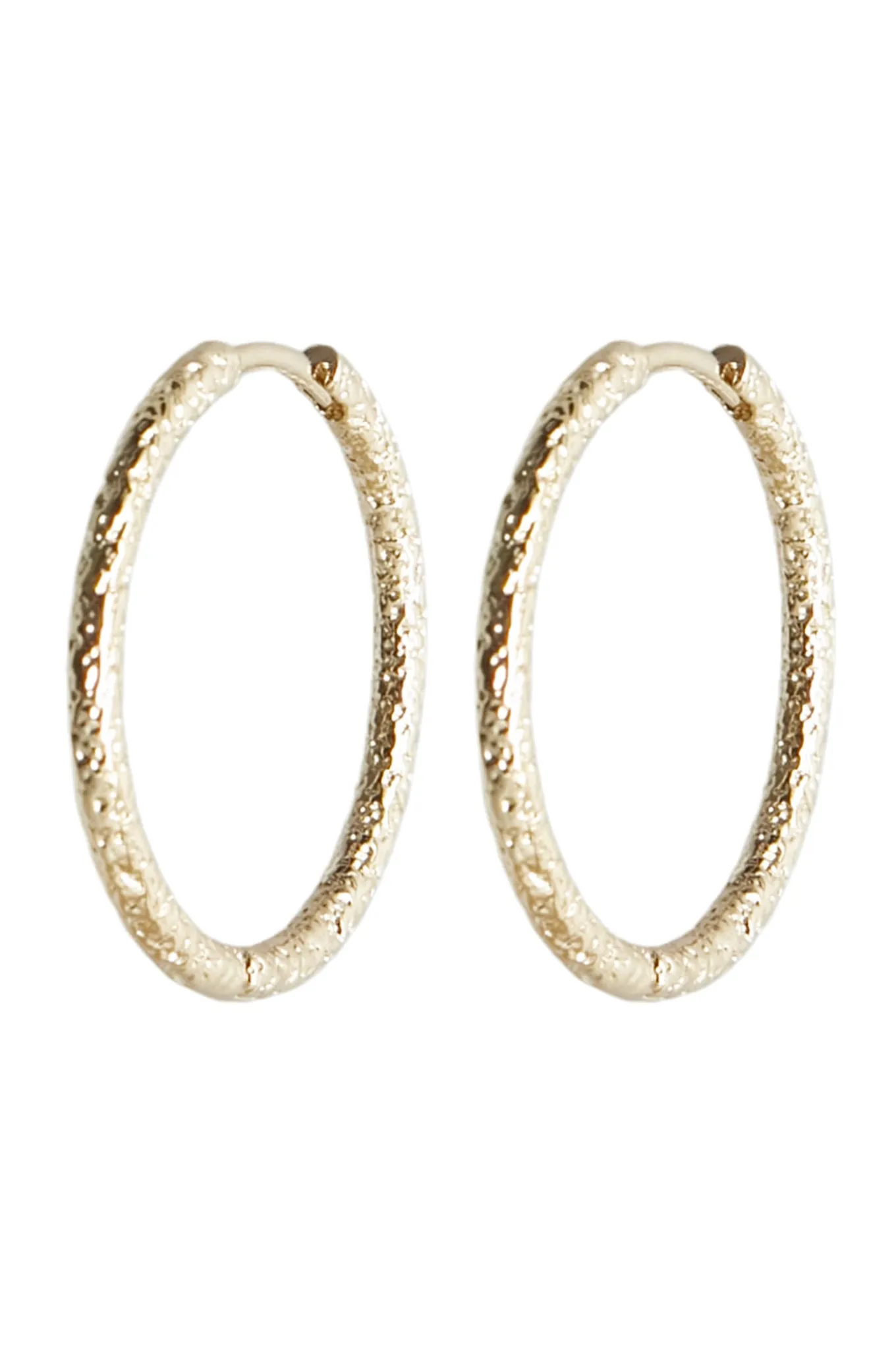 BRUSHED HOOP 25MM TILBEHØR GULD BRUSHED HOOP 25MM