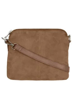 BTFARIANA Suede Bag Nude Brown w. Silver acc. 180057