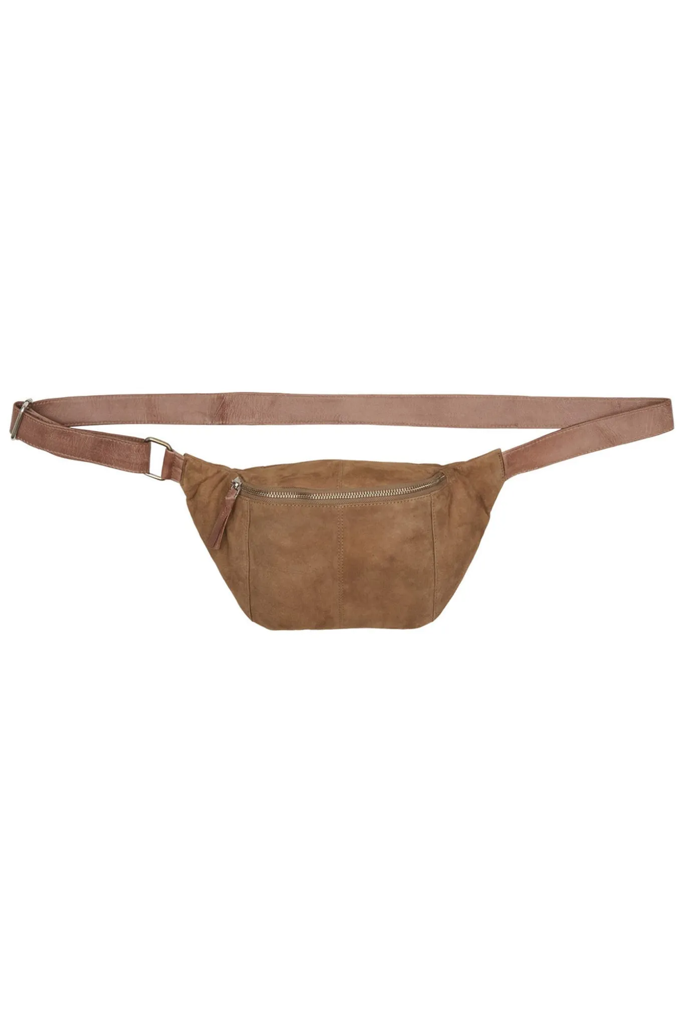 BTFOPHELIA Suede Bumbag Nude Brown w. Silver acc. 180058