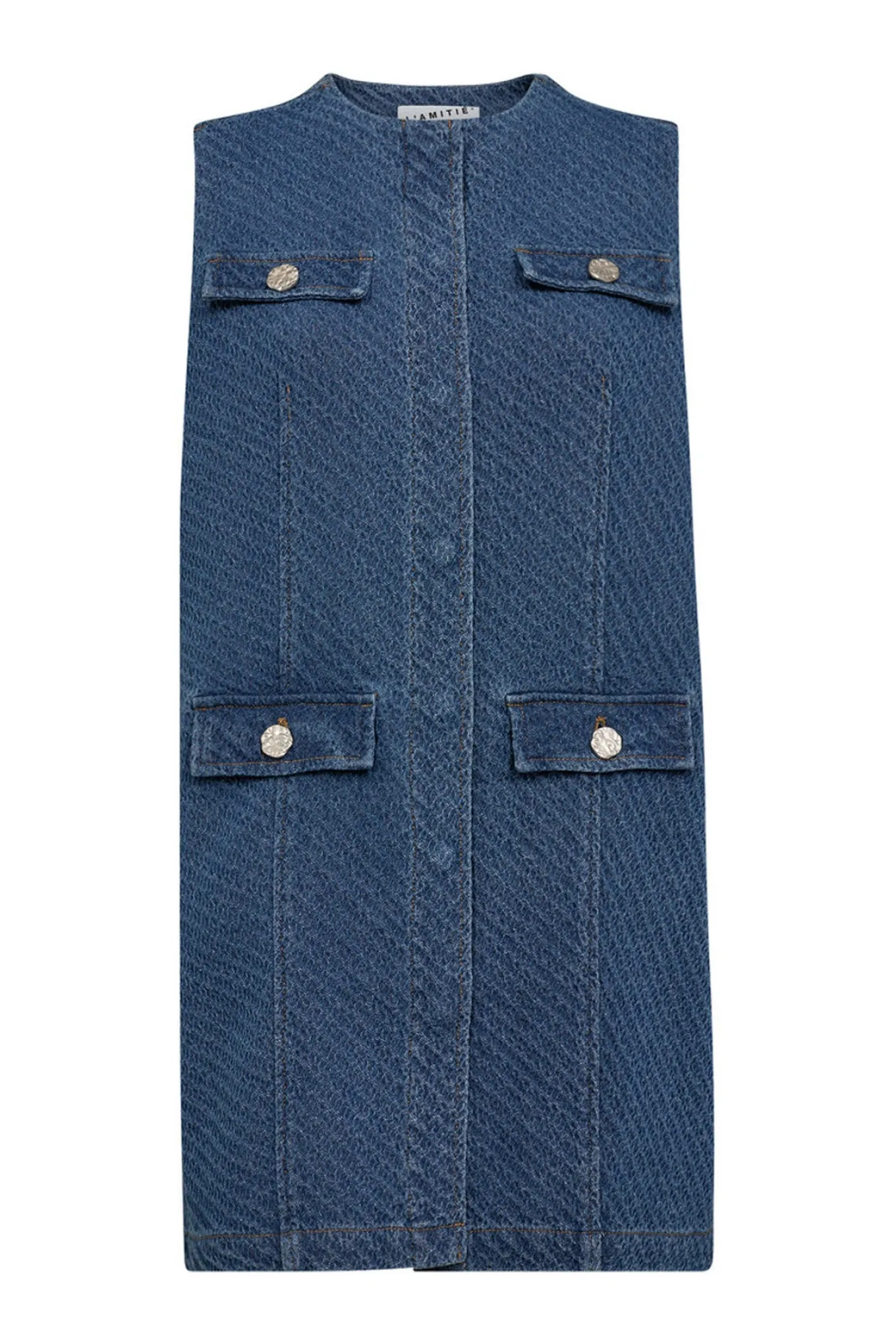 Bulky Denim Dress Denim blue HL10138
