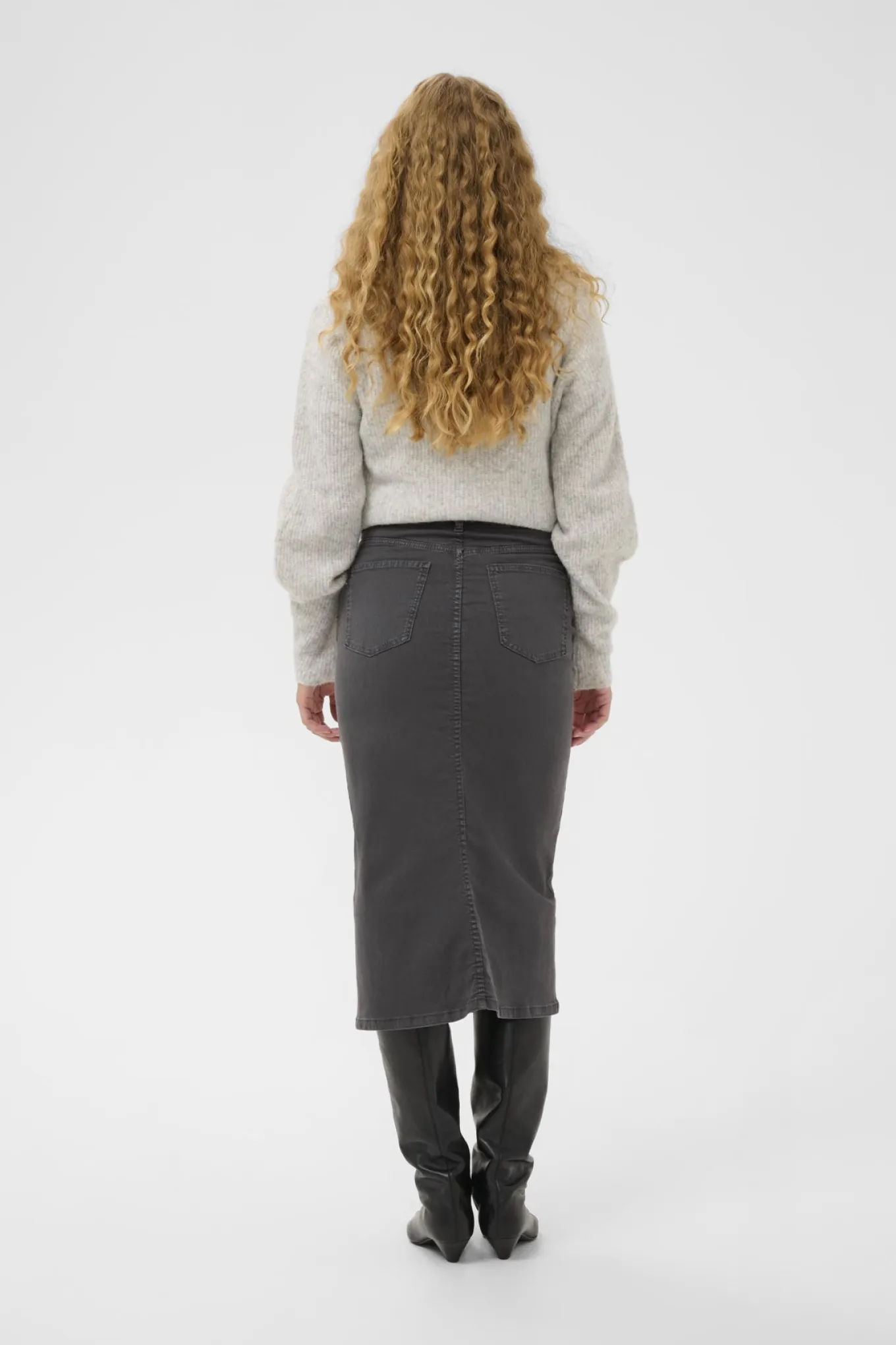CARLINAIW DENIM SKIRT Black Oyster 190205 30112181