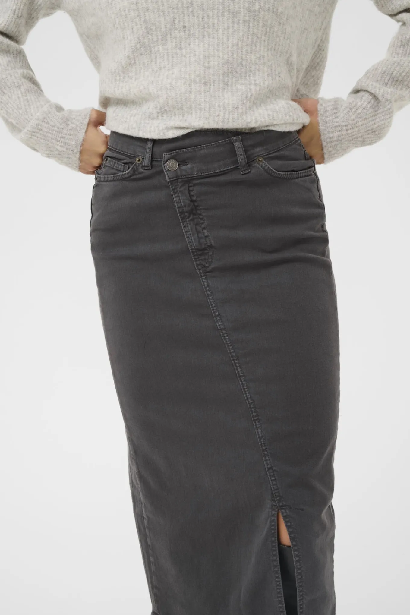 CARLINAIW DENIM SKIRT Black Oyster 190205 30112181