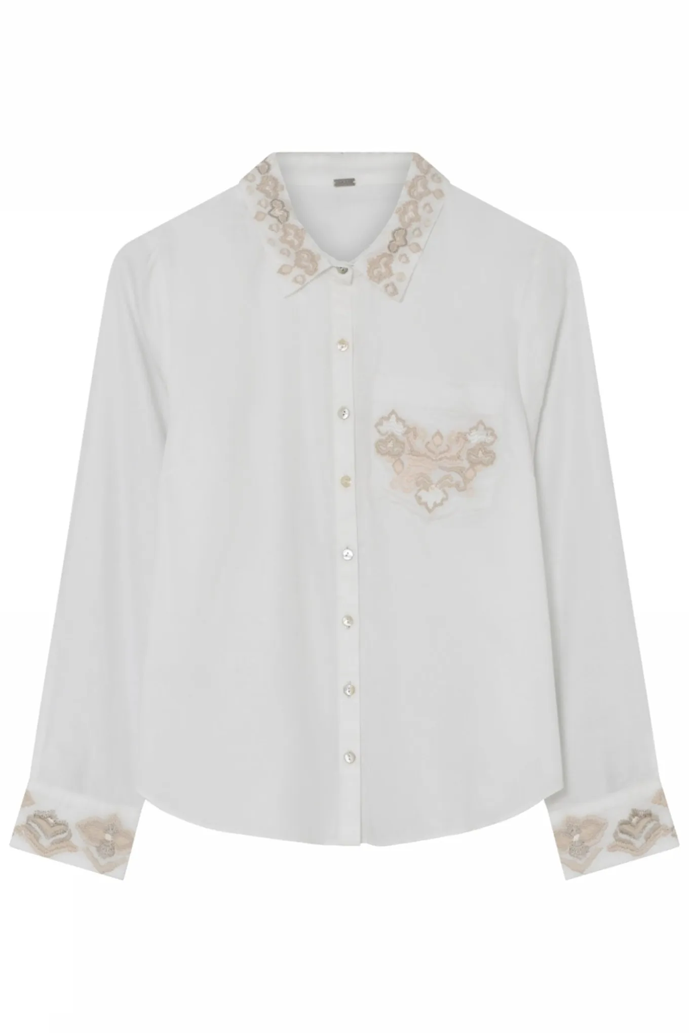 Carmen, embroidery shirt 1000White 60602/7606