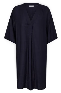 CarynCC Pleat Tunic Dress 120Navy 36432