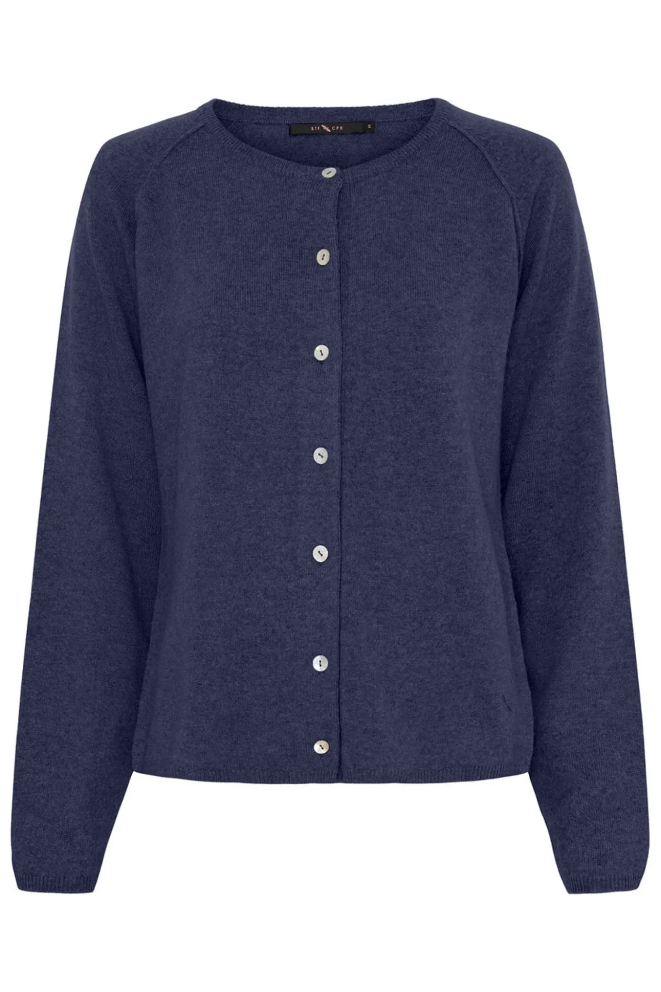 cashmere cardigan Royal Blue Melange 50067