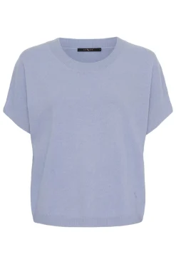 Cashmere Knit w. Short Sleeves SKY BLUE 500085