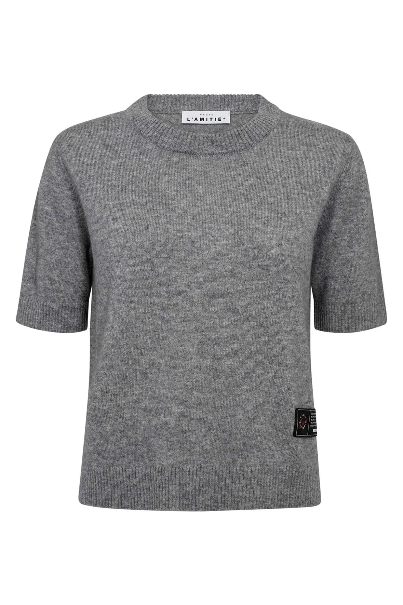 Cash SS ONeck Light Grey Melange HL10197