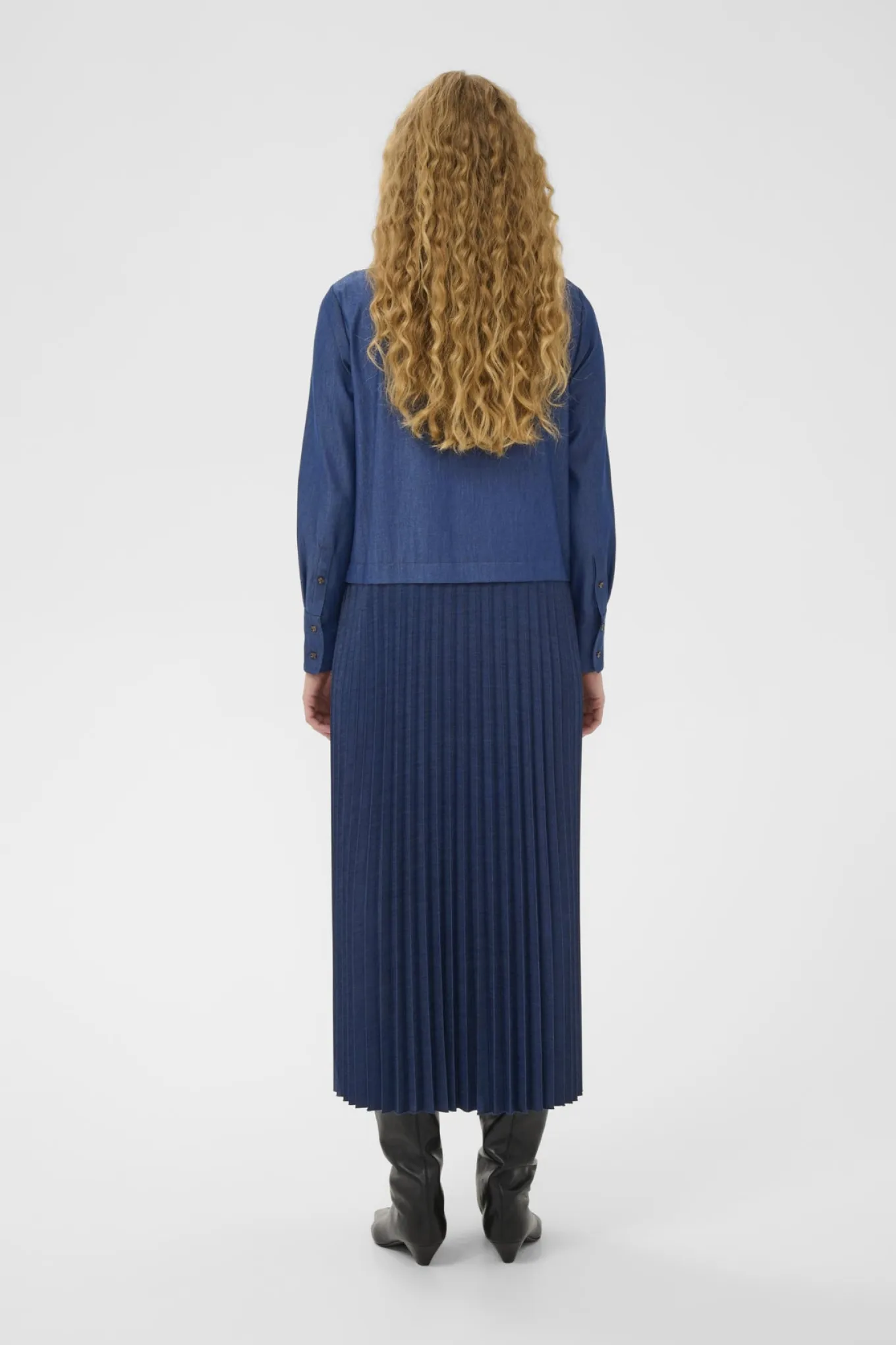 CHERRIEIW DRESS Dark Denim 194118 30112201
