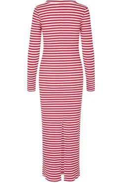 ChristineLL Maxi Dress LS 30 Red 900093003