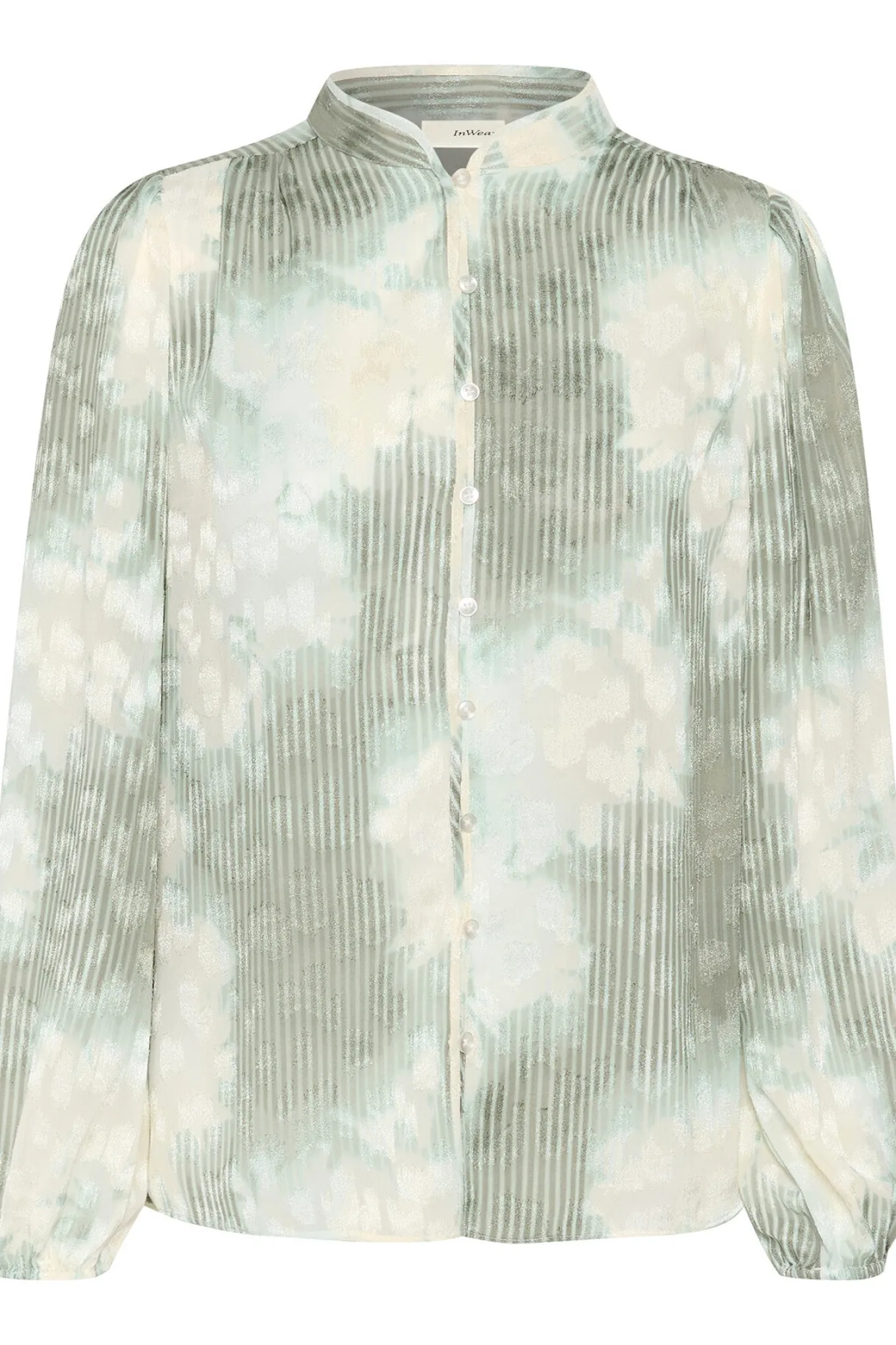 CielleIW Shirt Green Illuminating Florals 30110261