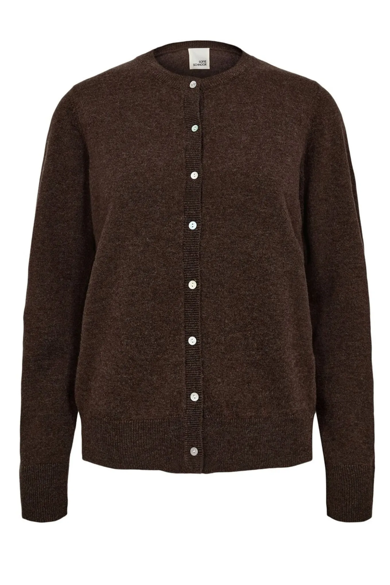 CISSESW CARDIGAN 7129 Brown Fudge SNOS431