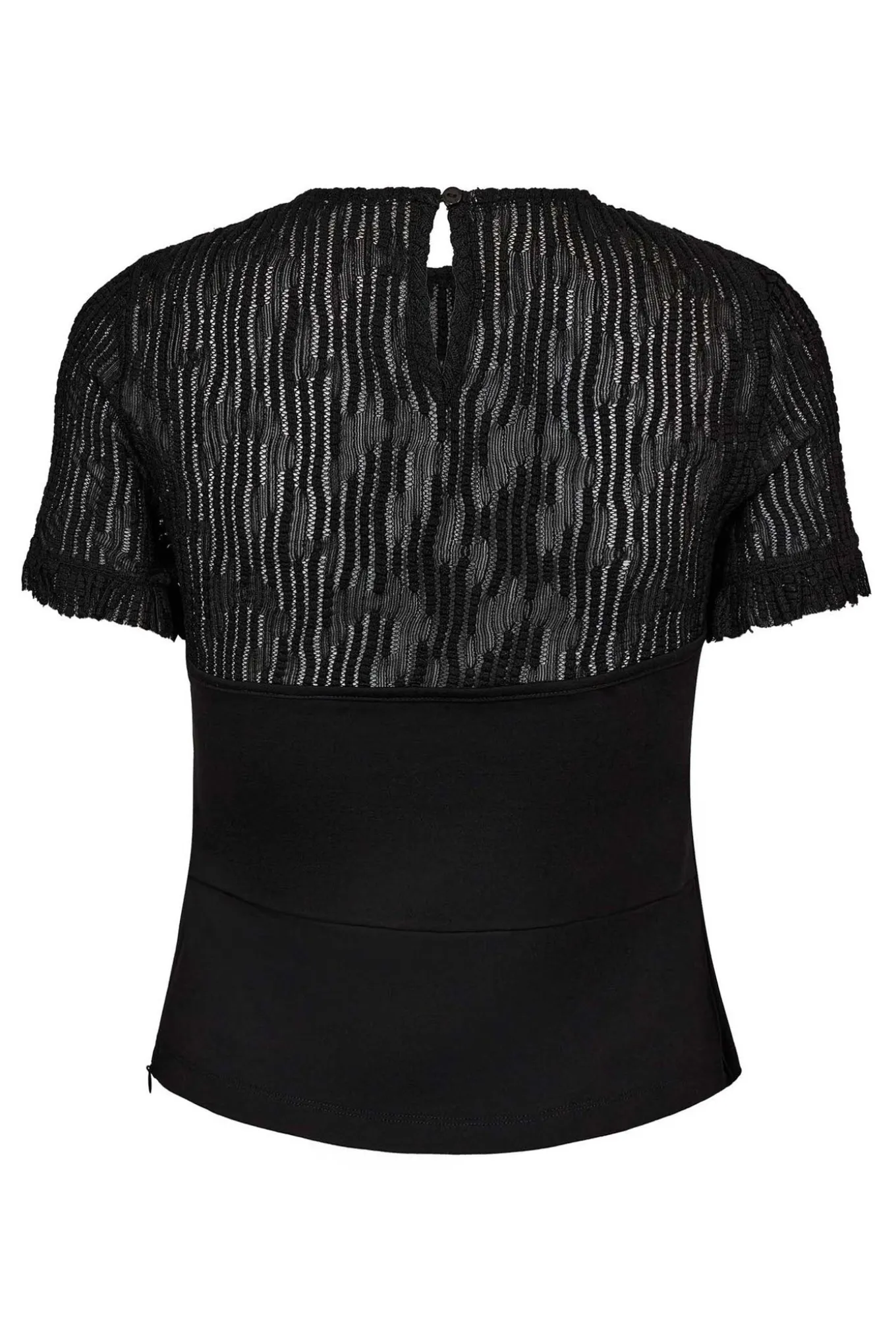 ColtonCC Lace Mix Top 96Black 35962