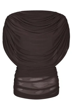 Cottuna Drapy Mesh Brown 167205