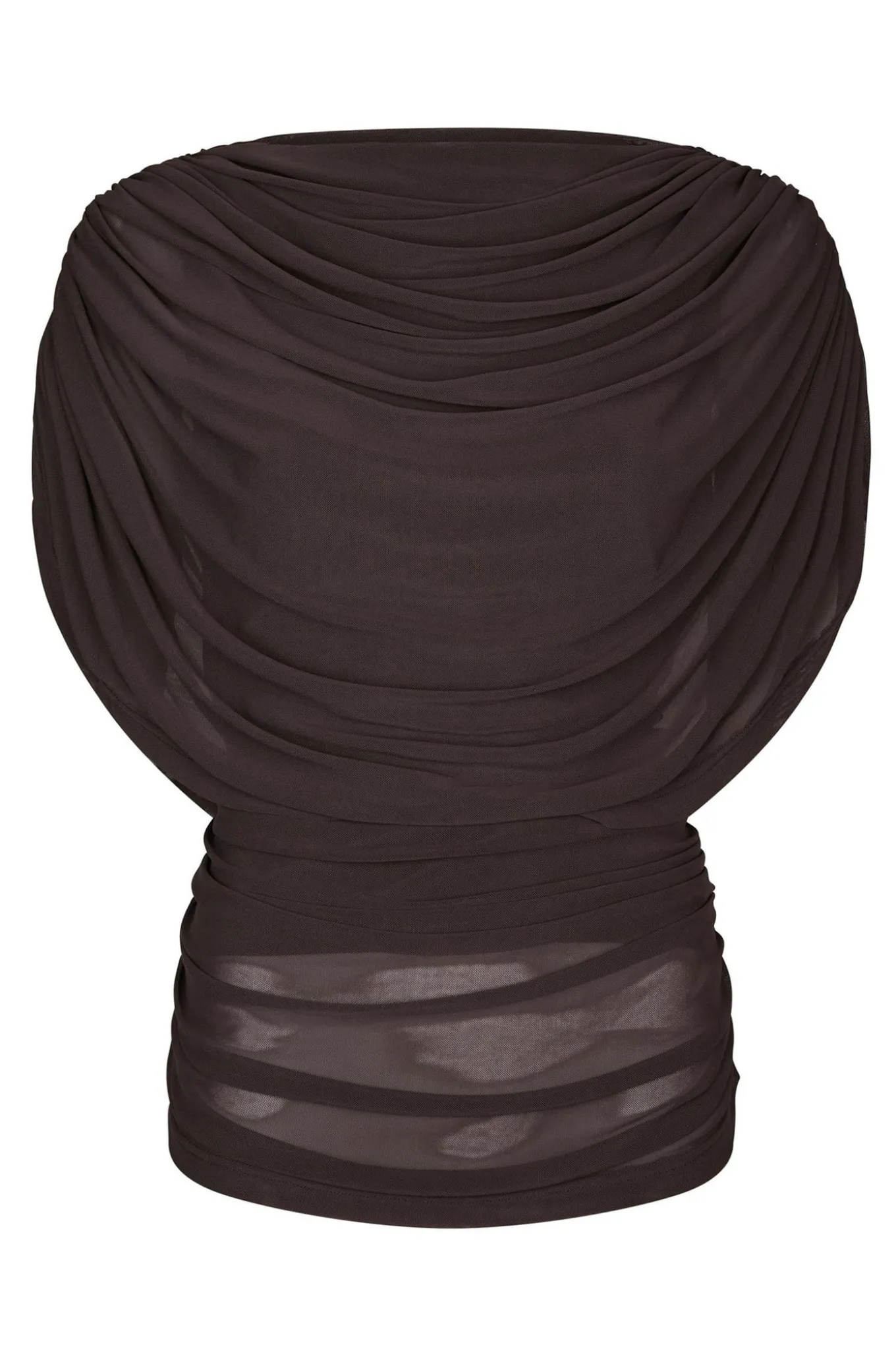 Cottuna Drapy Mesh Brown 167205