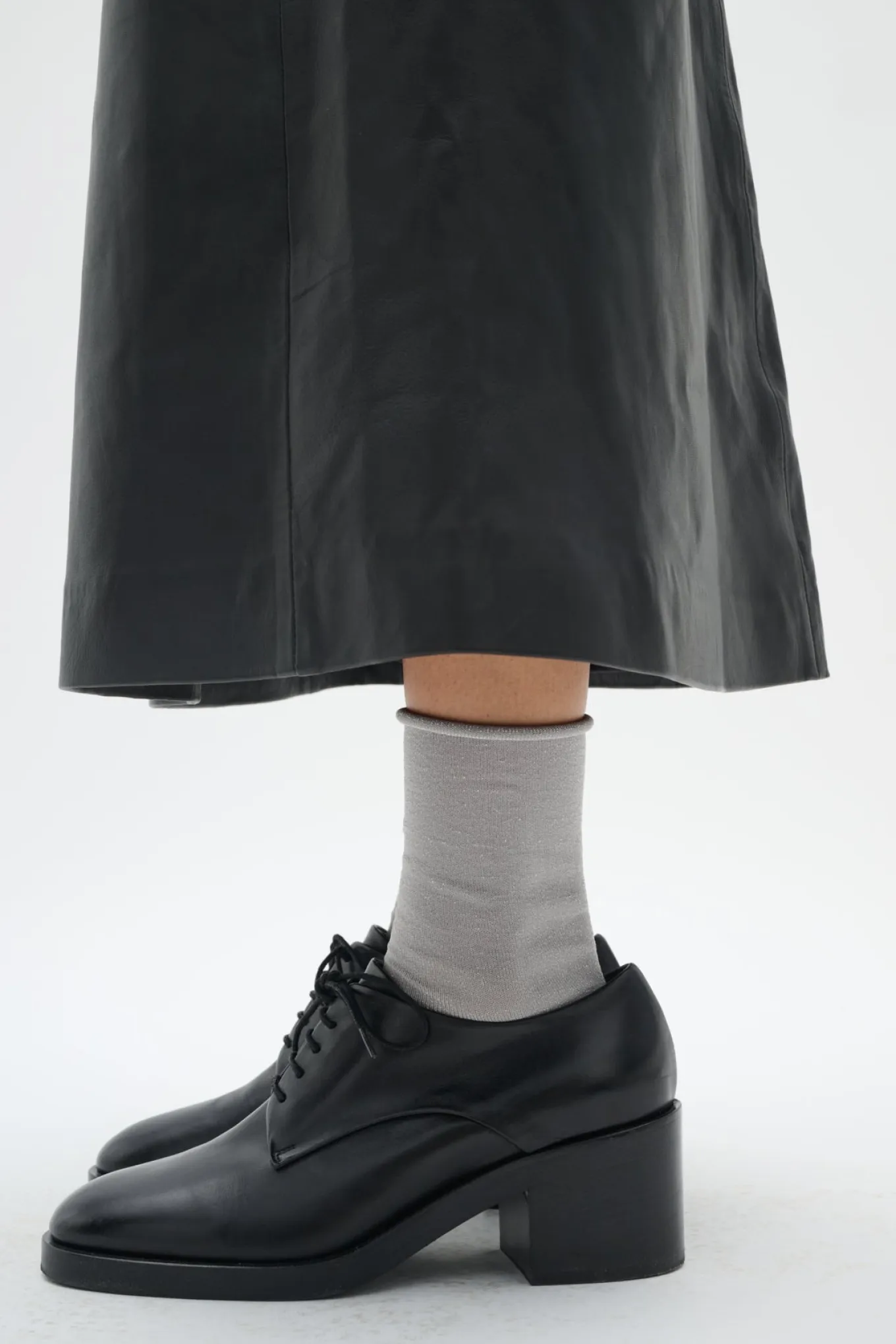 CozyIW Glitter Socks Multi Black/Silver