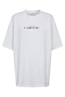 Crew Rub Print Tee White HL10385