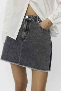 DAFNESW SKIRT 1015 Washed black S253271