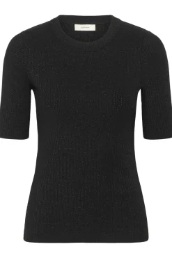 DagnaIW Lurex Tshirt Black Glitter 30111091
