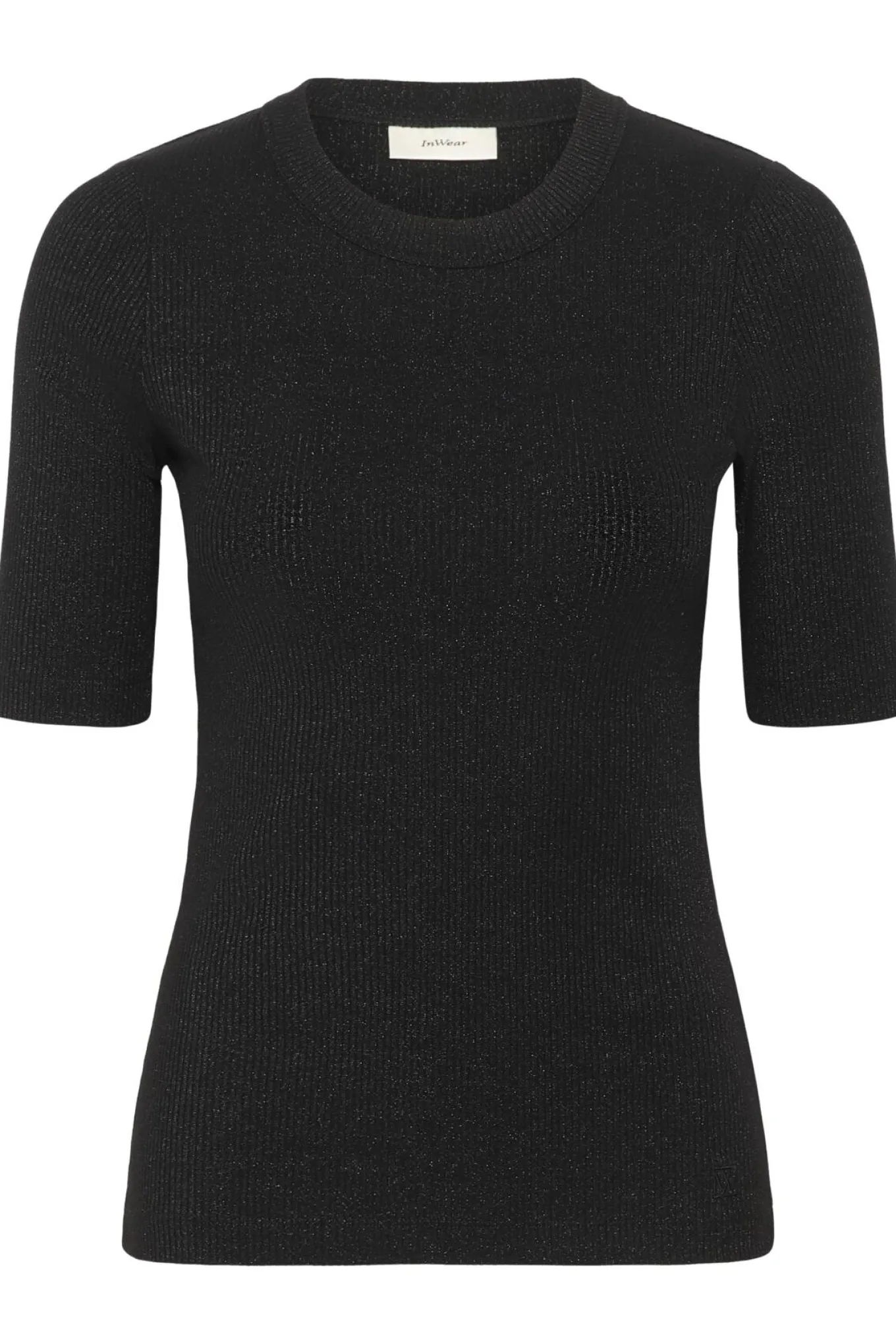 DagnaIW Lurex Tshirt Black Glitter 30111091