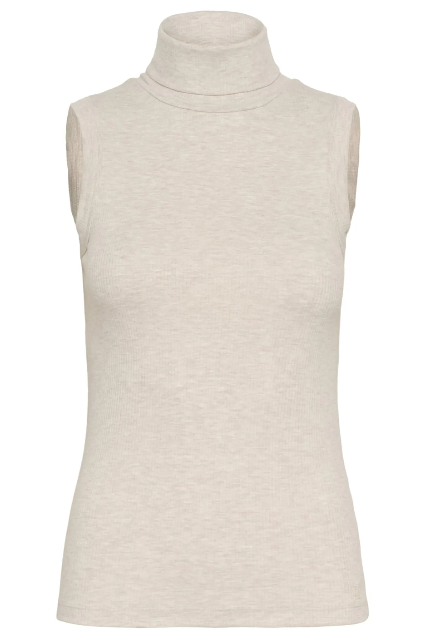 DagnaIW Melange Rollneck Top ECRU 30107007