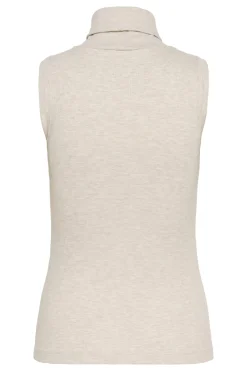 DagnaIW Melange Rollneck Top ECRU 30107007