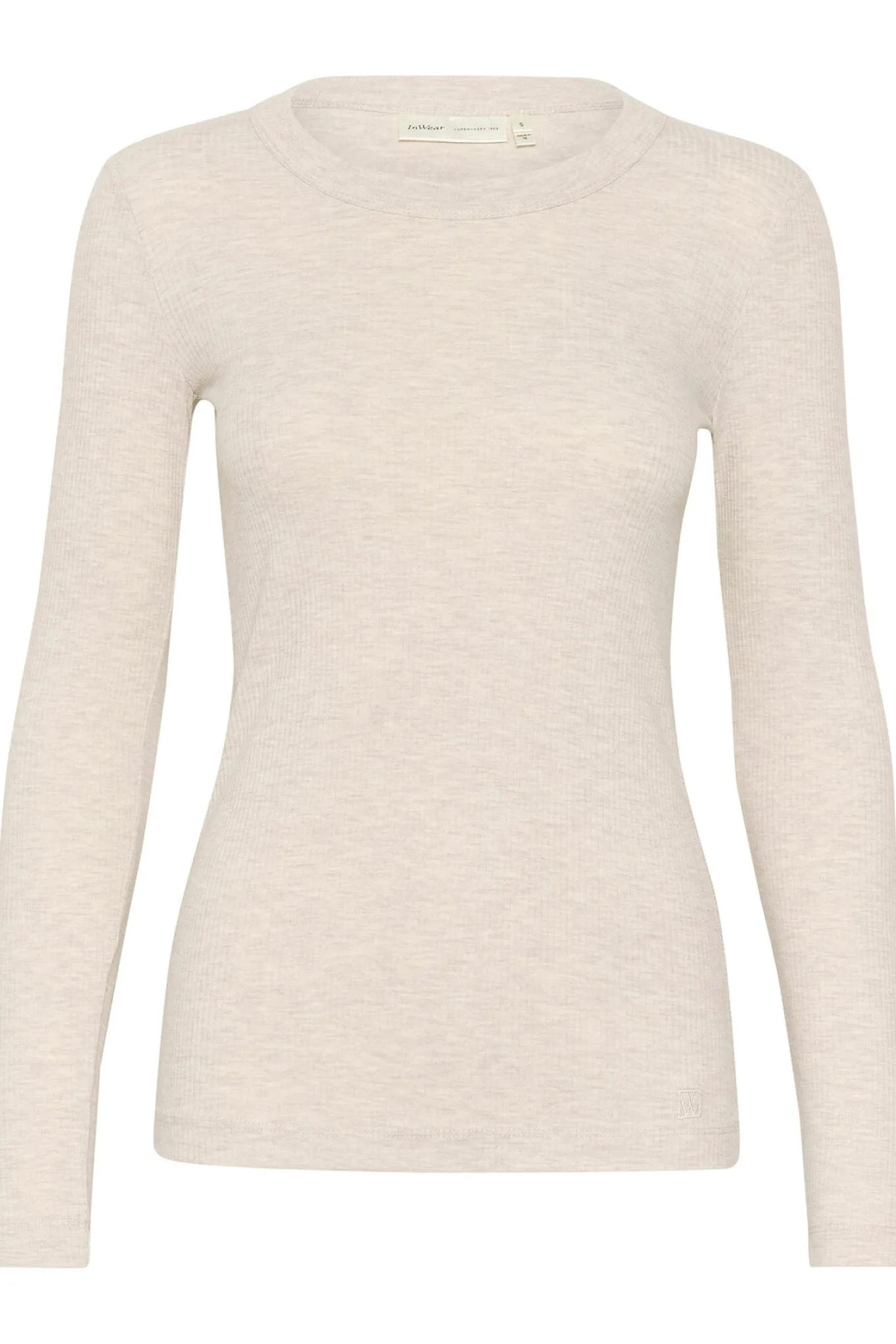 DagnaIW Melange TShirt LS ECRU 30106866
