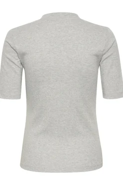 DagnaIW Melange V TShirt Granite Melange 30106865