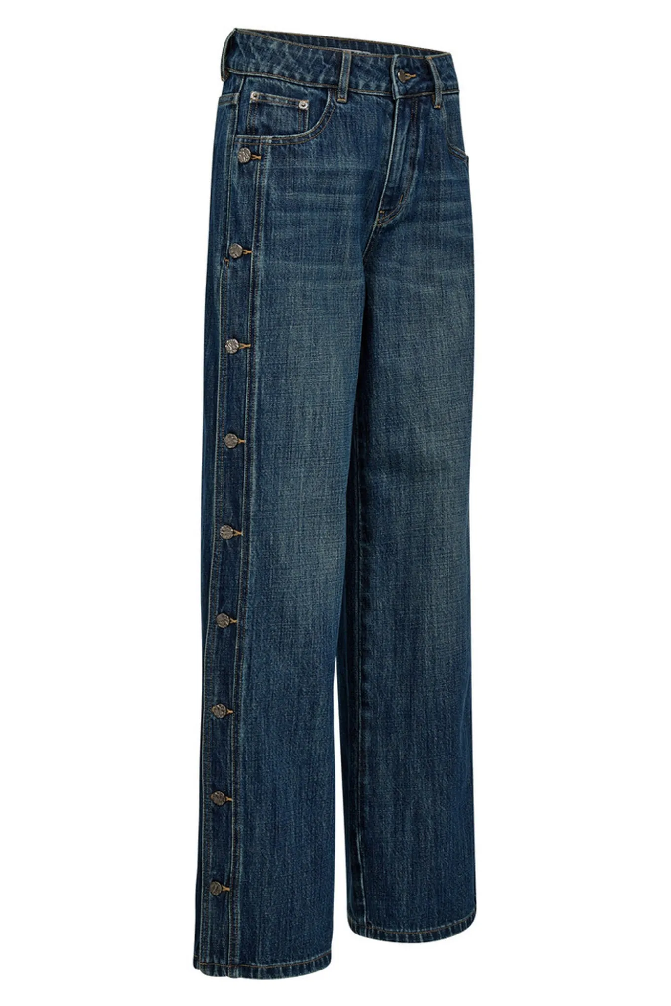Denize Button Jeans Denim blue HL10489