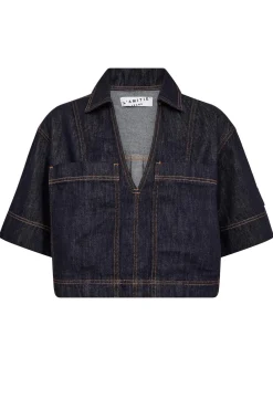 Drew Denim Top Unwashed Unwashed denim HL10556
