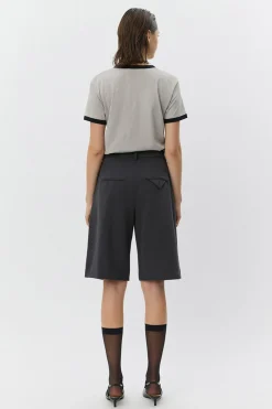 ELSASW BERMUDA SUITING SHORTS 8008 Dark grey S261377