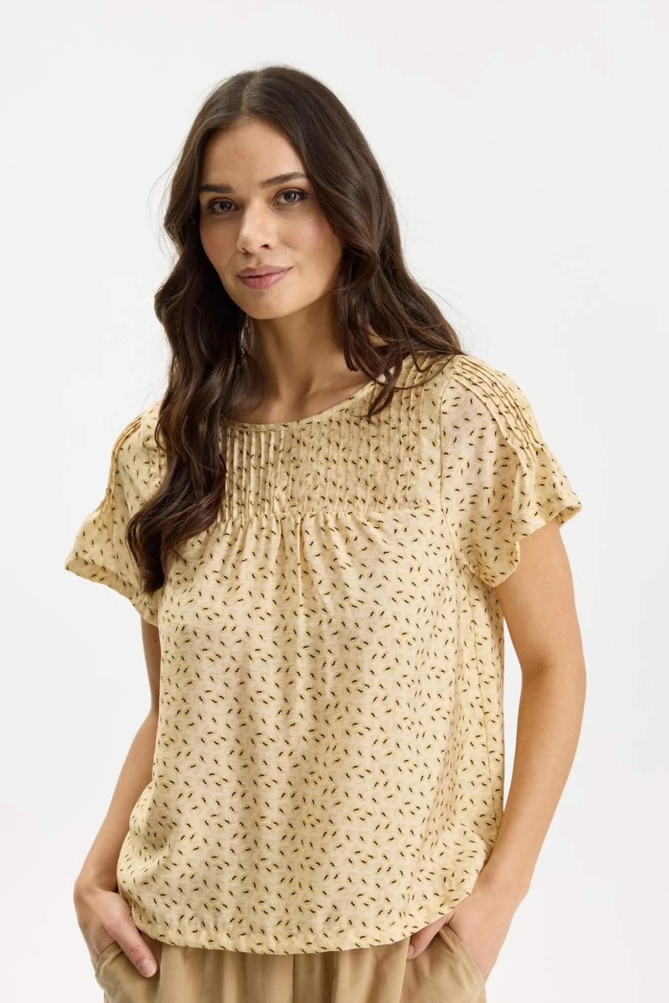 Enola blouse Butter yellow 17057