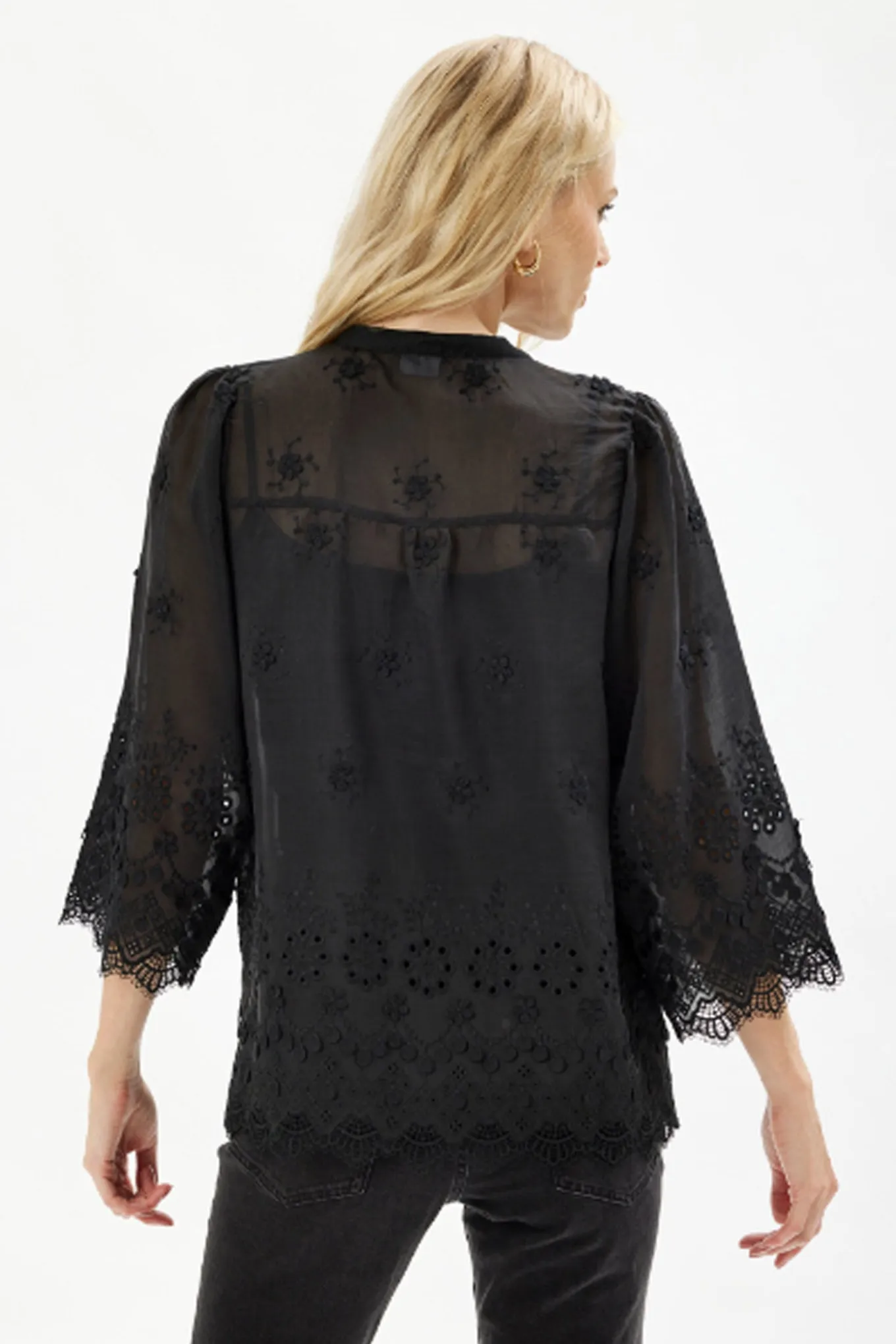 Esme blouse (without slip top) SORT 16472